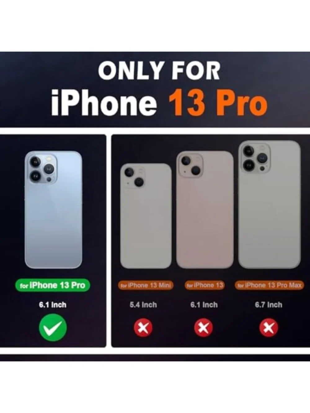 Genuine Leather Wallet Case for iPhone 13 Pro 6.1